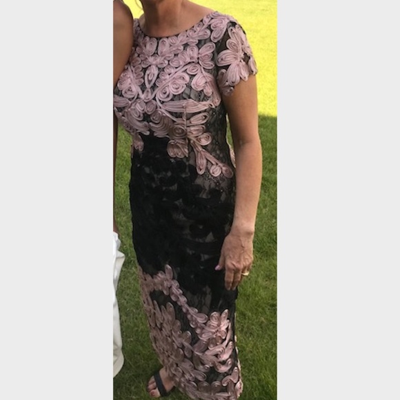 JS Collection Lilac/Black Soutouche dress - Picture 5 of 9